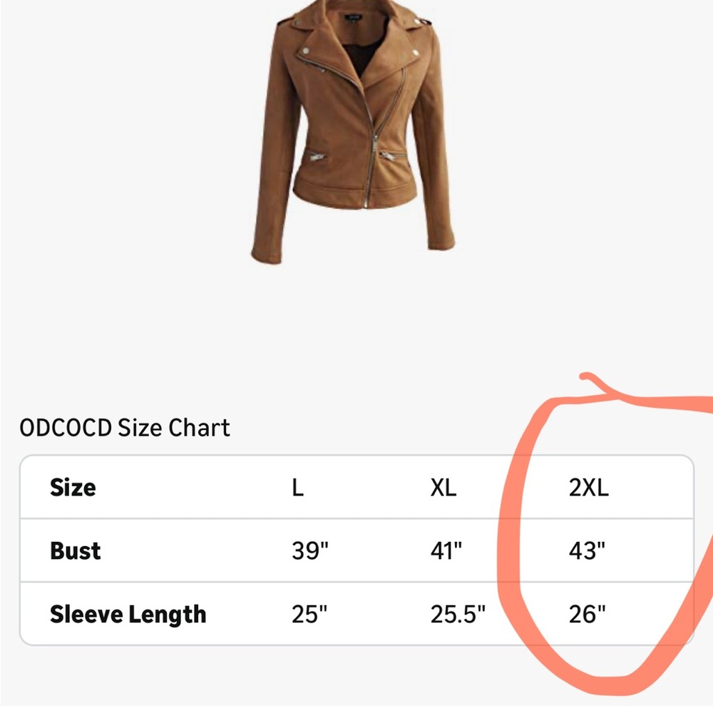 Faux Suede Moto Jacket - Brown - Picture 3 of 6